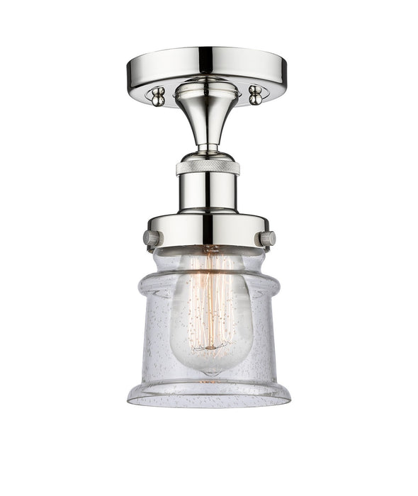 Innovations 616-1F-PC-G184S One Light Semi-Flush Mount, Polished Chrome