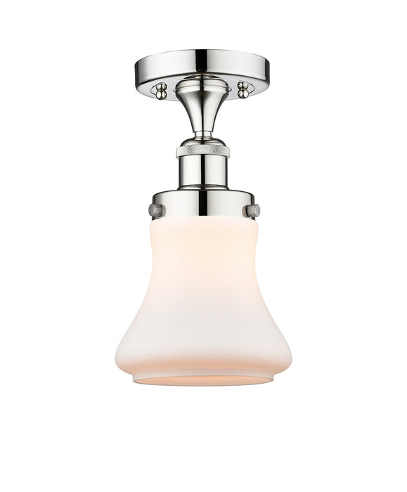 Innovations 616-1F-PC-G191 One Light Semi-Flush Mount, Polished Chrome