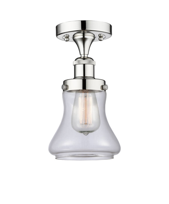 Innovations 616-1F-PC-G192 One Light Semi-Flush Mount, Polished Chrome