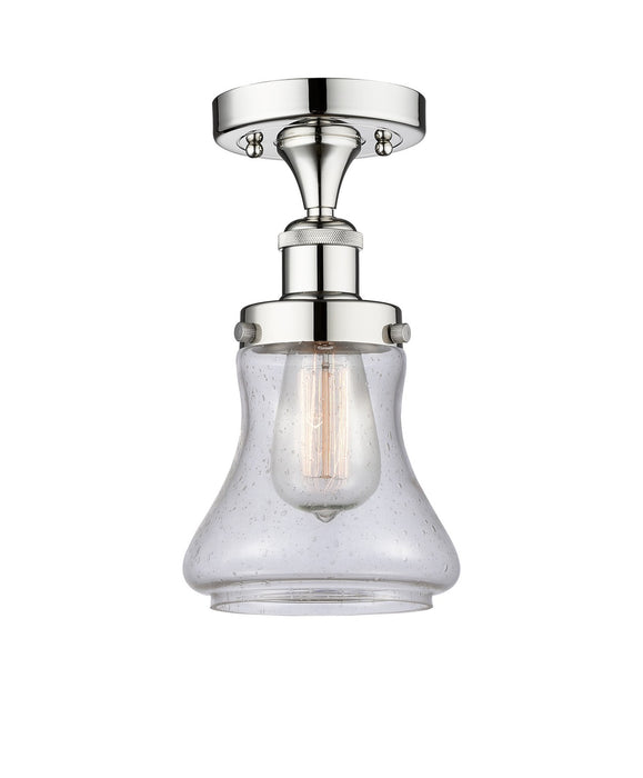 Innovations 616-1F-PC-G194 One Light Semi-Flush Mount, Polished Chrome