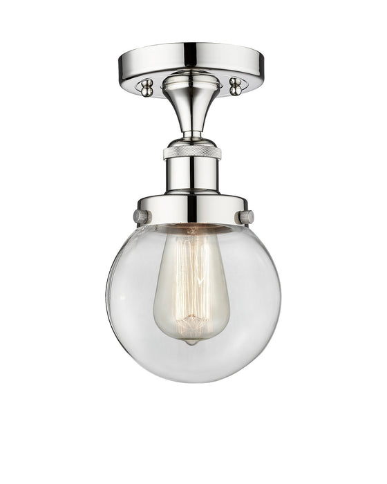 Innovations 616-1F-PC-G202-6 One Light Semi-Flush Mount, Polished Chrome