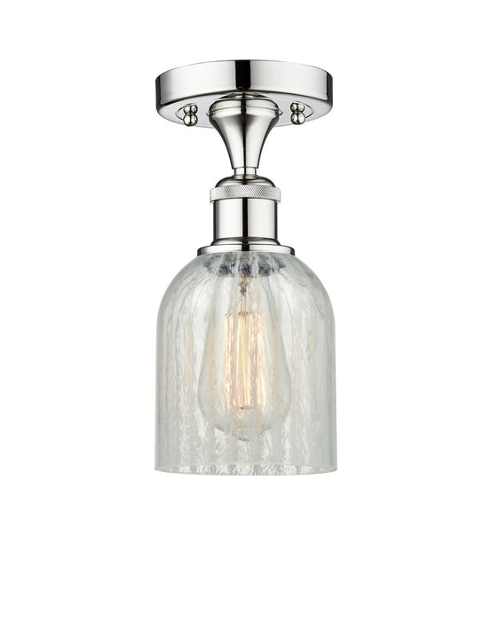 Innovations 616-1F-PC-G2511 One Light Semi-Flush Mount, Polished Chrome