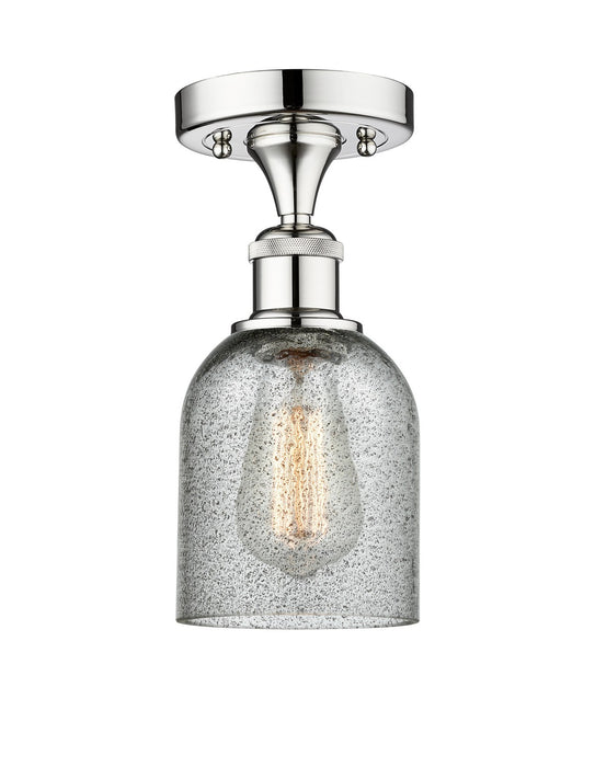 Innovations 616-1F-PC-G257 One Light Semi-Flush Mount, Polished Chrome