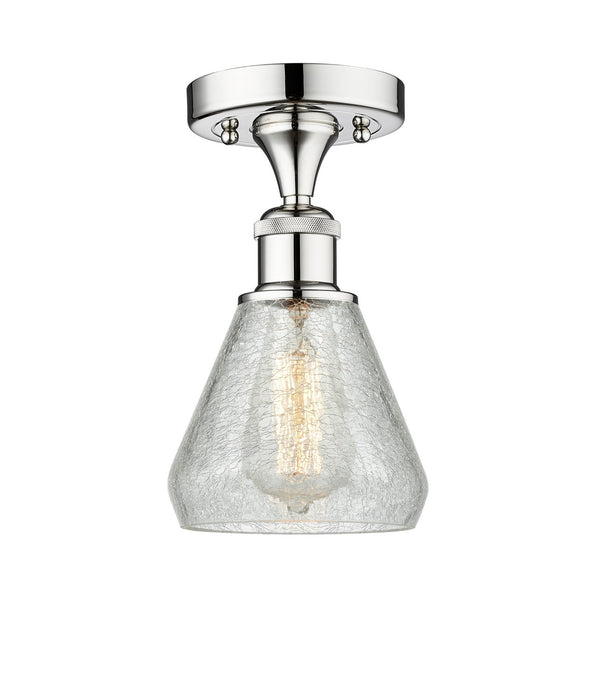 Innovations 616-1F-PC-G275 One Light Semi-Flush Mount, Polished Chrome