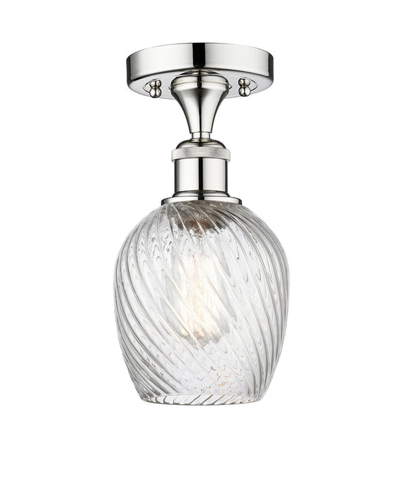 Innovations 616-1F-PC-G292 One Light Semi-Flush Mount, Polished Chrome