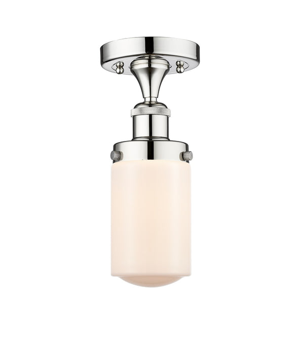 Innovations 616-1F-PC-G311 One Light Semi-Flush Mount, Polished Chrome