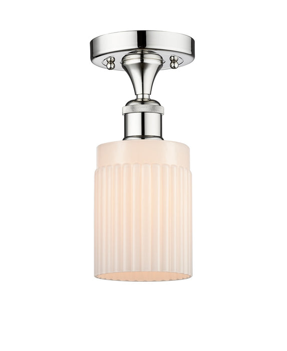 Innovations 616-1F-PC-G341 One Light Semi-Flush Mount, Polished Chrome