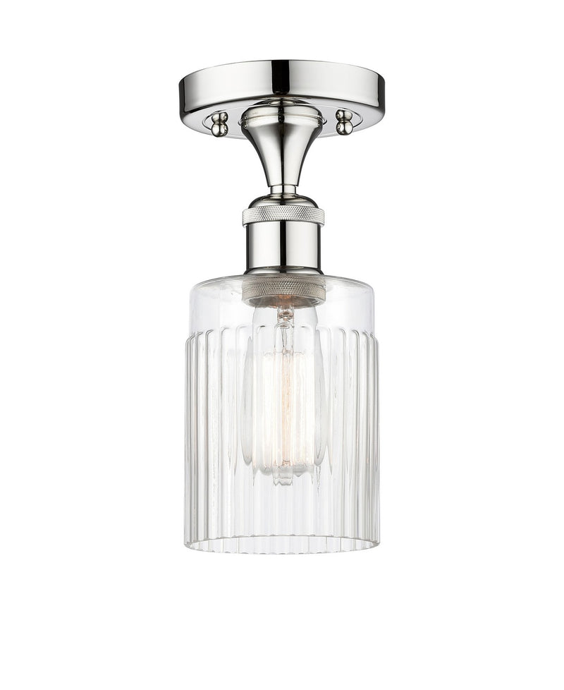 Innovations 616-1F-PC-G342 One Light Semi-Flush Mount, Polished Chrome