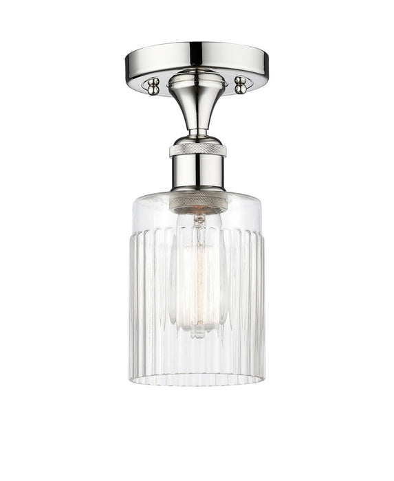 Innovations 616-1F-PC-G342 One Light Semi-Flush Mount, Polished Chrome