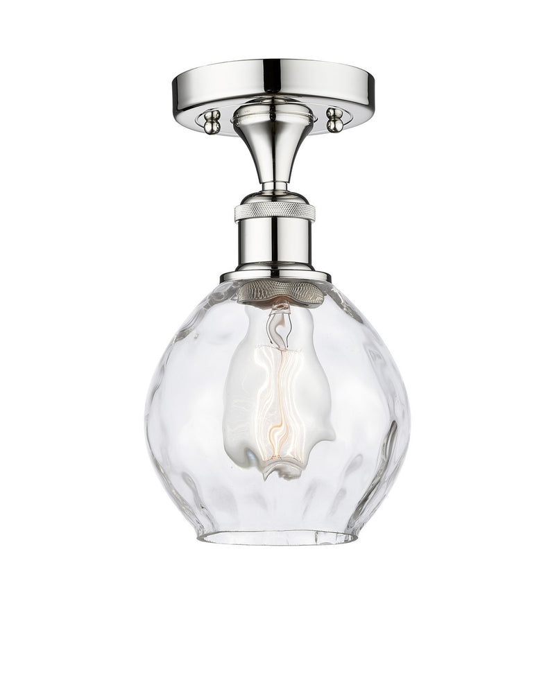 Innovations 616-1F-PC-G362 One Light Semi-Flush Mount, Polished Chrome