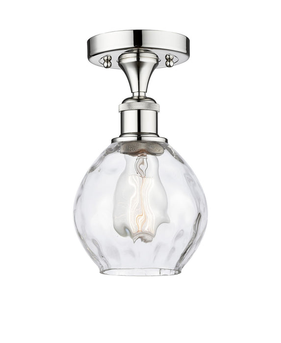 Innovations 616-1F-PC-G362 One Light Semi-Flush Mount, Polished Chrome