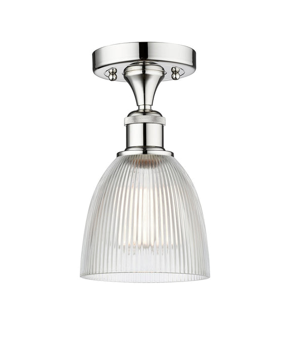 Innovations 616-1F-PC-G382 One Light Semi-Flush Mount, Polished Chrome