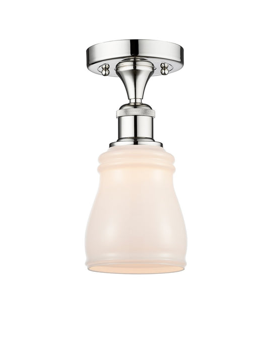 Innovations 616-1F-PC-G391 One Light Semi-Flush Mount, Polished Chrome