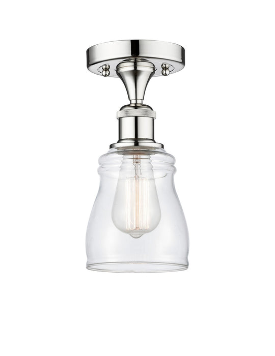 Innovations 616-1F-PC-G392 One Light Semi-Flush Mount, Polished Chrome