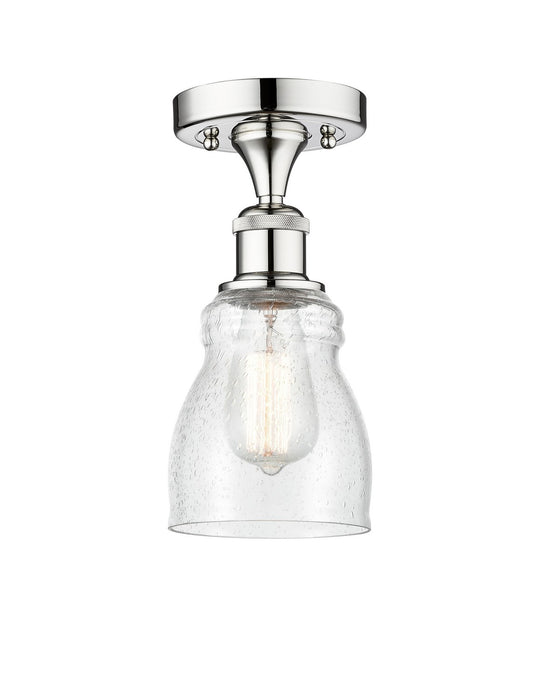 Innovations 616-1F-PC-G394 One Light Semi-Flush Mount, Polished Chrome