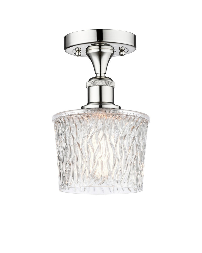 Innovations 616-1F-PC-G402 One Light Semi-Flush Mount, Polished Chrome