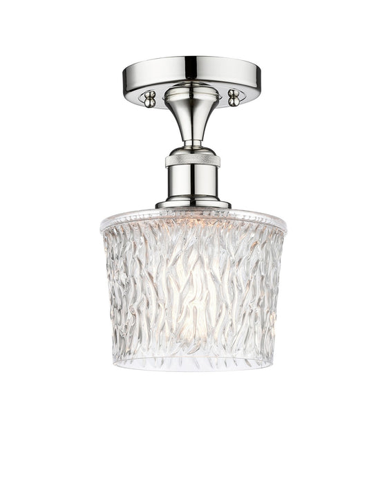 Innovations 616-1F-PC-G402 One Light Semi-Flush Mount, Polished Chrome