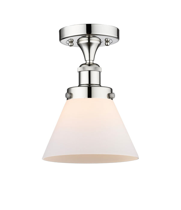 Innovations 616-1F-PC-G41 One Light Semi-Flush Mount, Polished Chrome