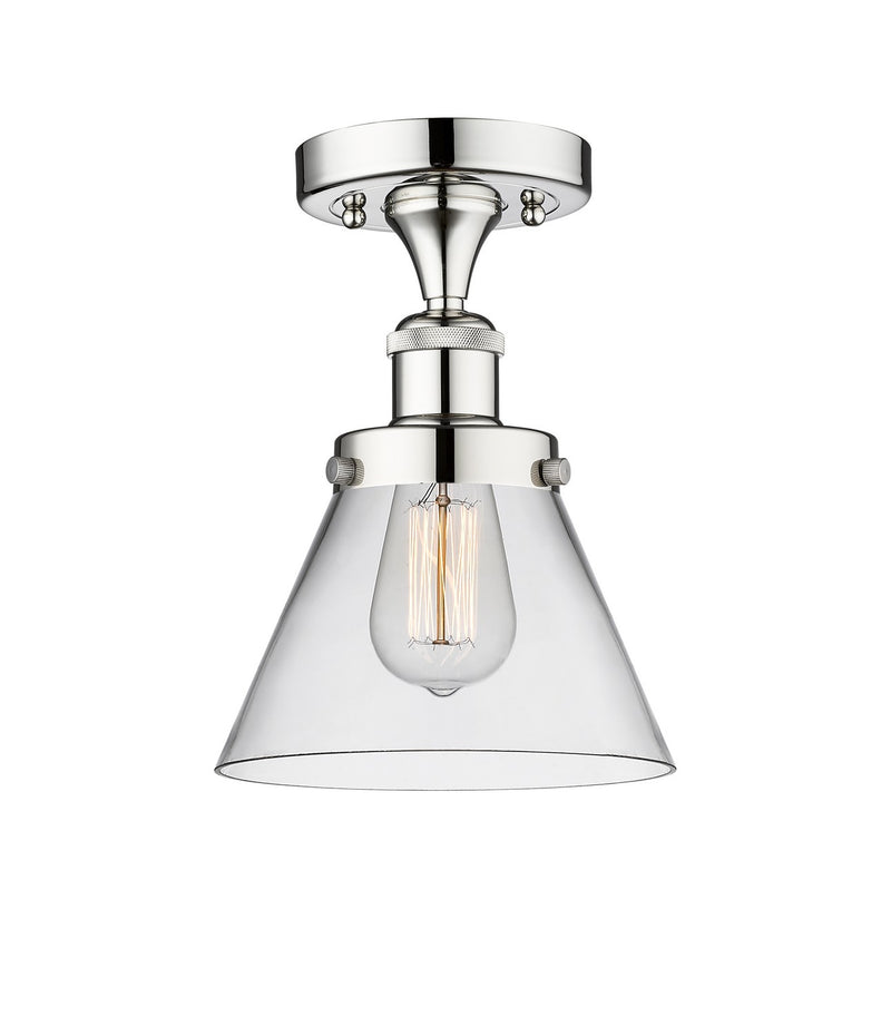 Innovations 616-1F-PC-G42 One Light Semi-Flush Mount, Polished Chrome