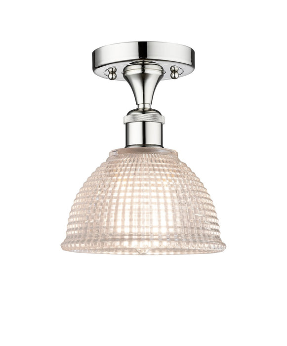 Innovations 616-1F-PC-G422 One Light Semi-Flush Mount, Polished Chrome