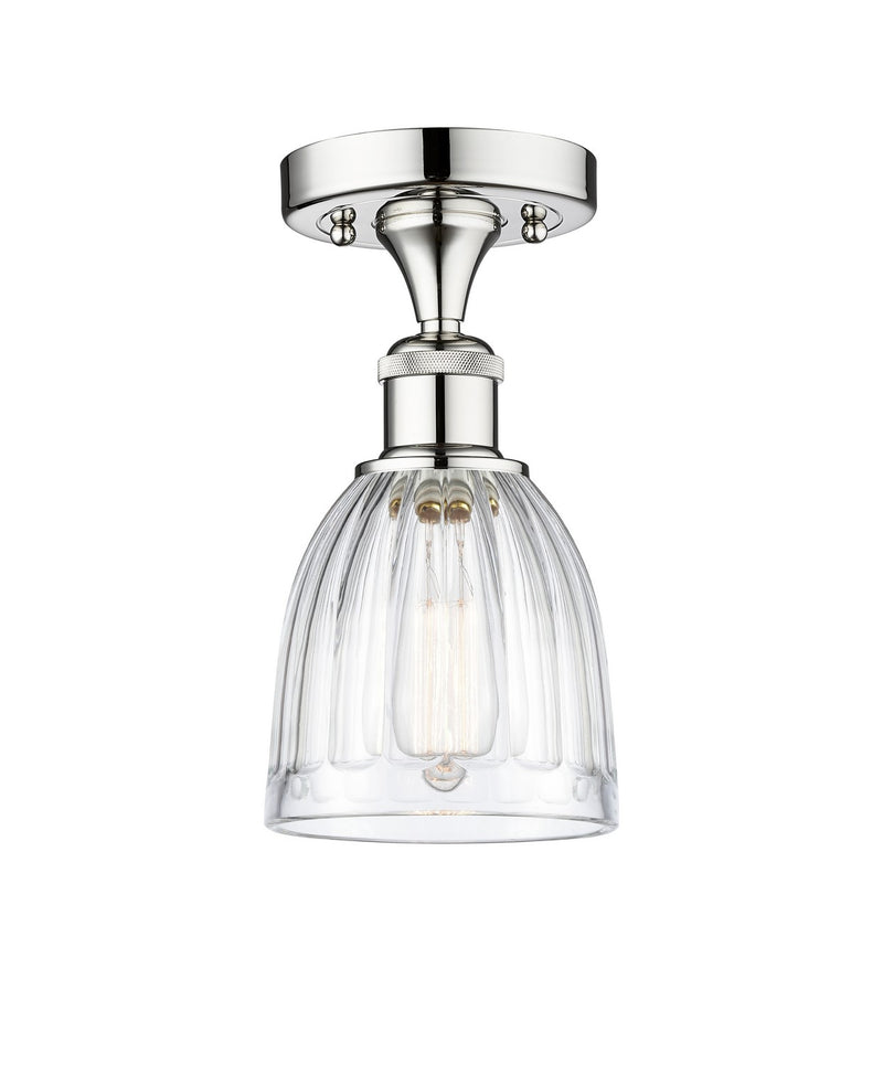 Innovations 616-1F-PC-G442 One Light Semi-Flush Mount, Polished Chrome