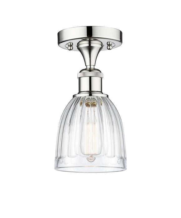 Innovations 616-1F-PC-G442 One Light Semi-Flush Mount, Polished Chrome
