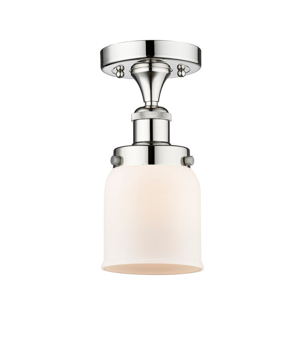Innovations 616-1F-PC-G51 One Light Semi-Flush Mount, Polished Chrome