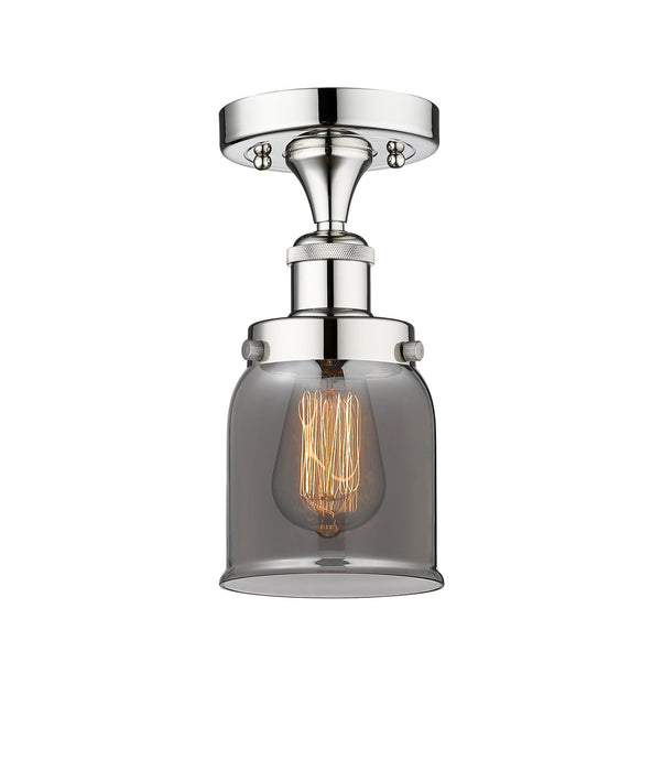 Innovations 616-1F-PC-G53 One Light Semi-Flush Mount, Polished Chrome