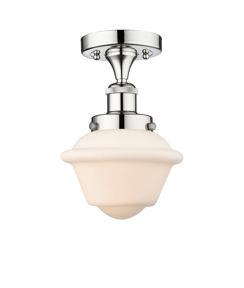 Innovations 616-1F-PC-G531 One Light Semi-Flush Mount, Polished Chrome