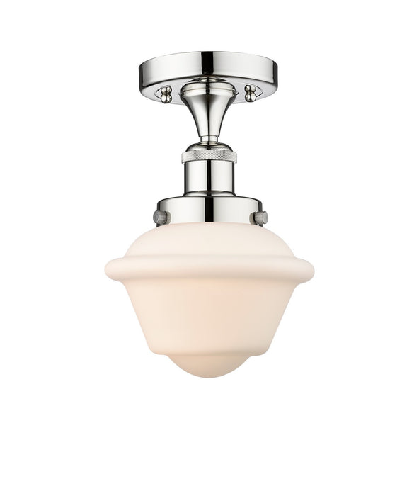 Innovations 616-1F-PC-G531 One Light Semi-Flush Mount, Polished Chrome