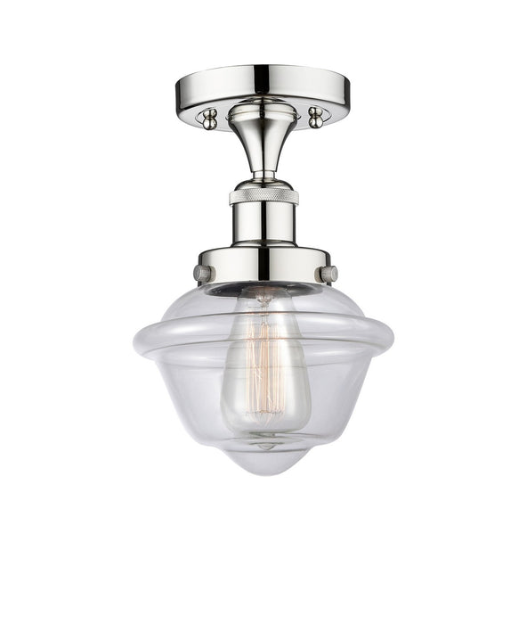 Innovations 616-1F-PC-G532 One Light Semi-Flush Mount, Polished Chrome