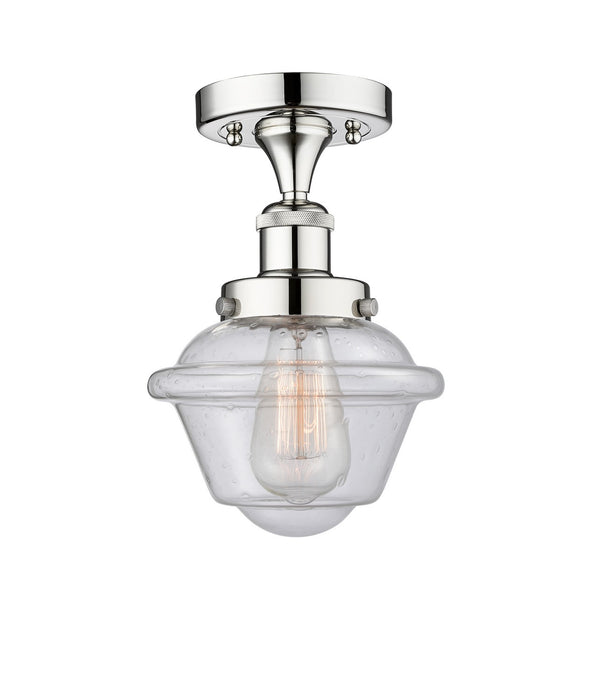 Innovations 616-1F-PC-G534 One Light Semi-Flush Mount, Polished Chrome