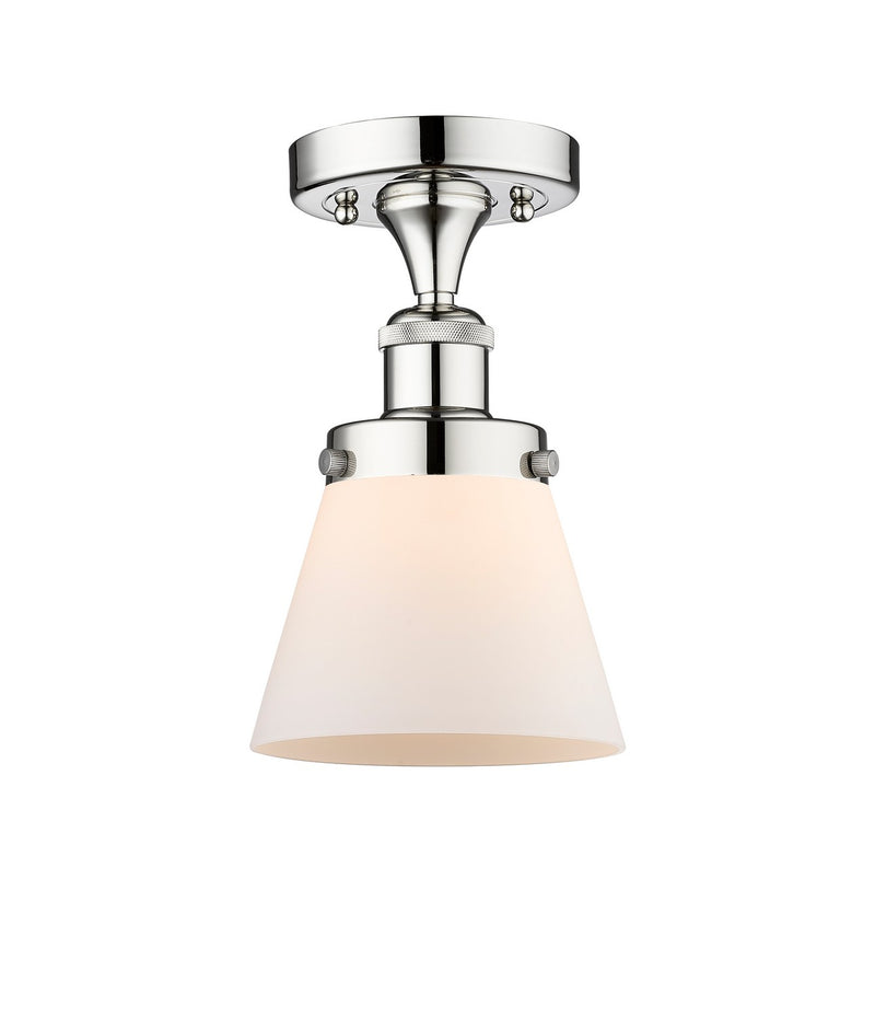 Innovations 616-1F-PC-G61 One Light Semi-Flush Mount, Polished Chrome