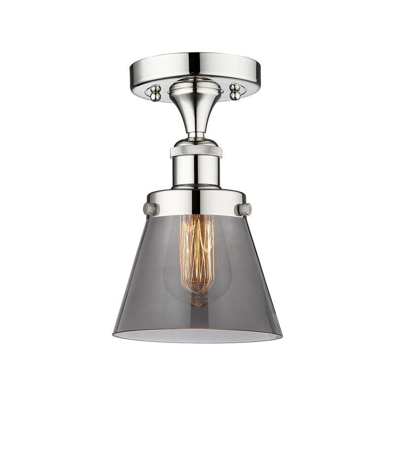 Innovations 616-1F-PC-G63 One Light Semi-Flush Mount, Polished Chrome