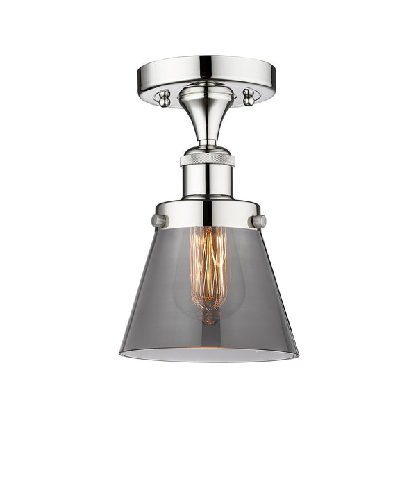 Innovations 616-1F-PC-G63 One Light Semi-Flush Mount, Polished Chrome