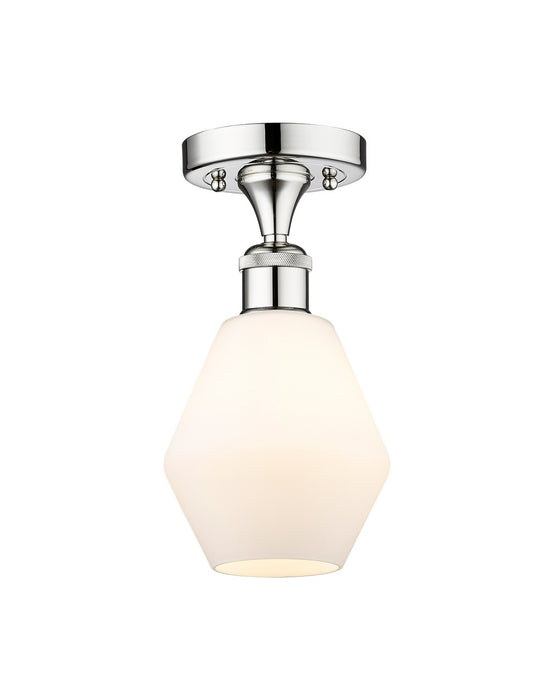Innovations 616-1F-PC-G651-6 One Light Semi-Flush Mount, Polished Chrome