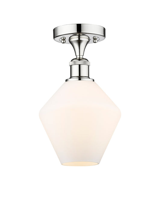 Innovations 616-1F-PC-G651-8 One Light Semi-Flush Mount, Polished Chrome