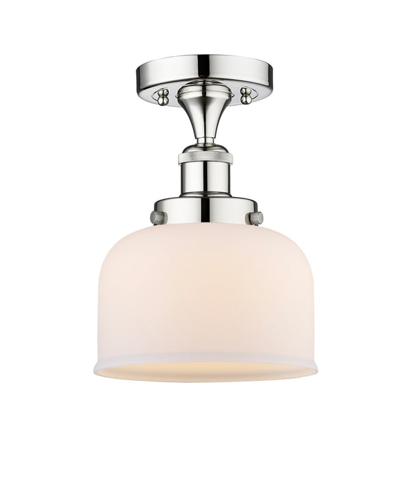 Innovations 616-1F-PC-G71 One Light Semi-Flush Mount, Polished Chrome