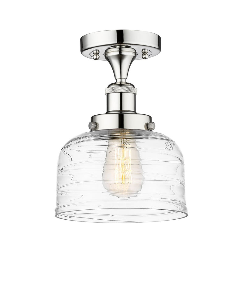 Innovations 616-1F-PC-G713 One Light Semi-Flush Mount, Polished Chrome