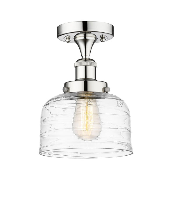 Innovations 616-1F-PC-G713 One Light Semi-Flush Mount, Polished Chrome
