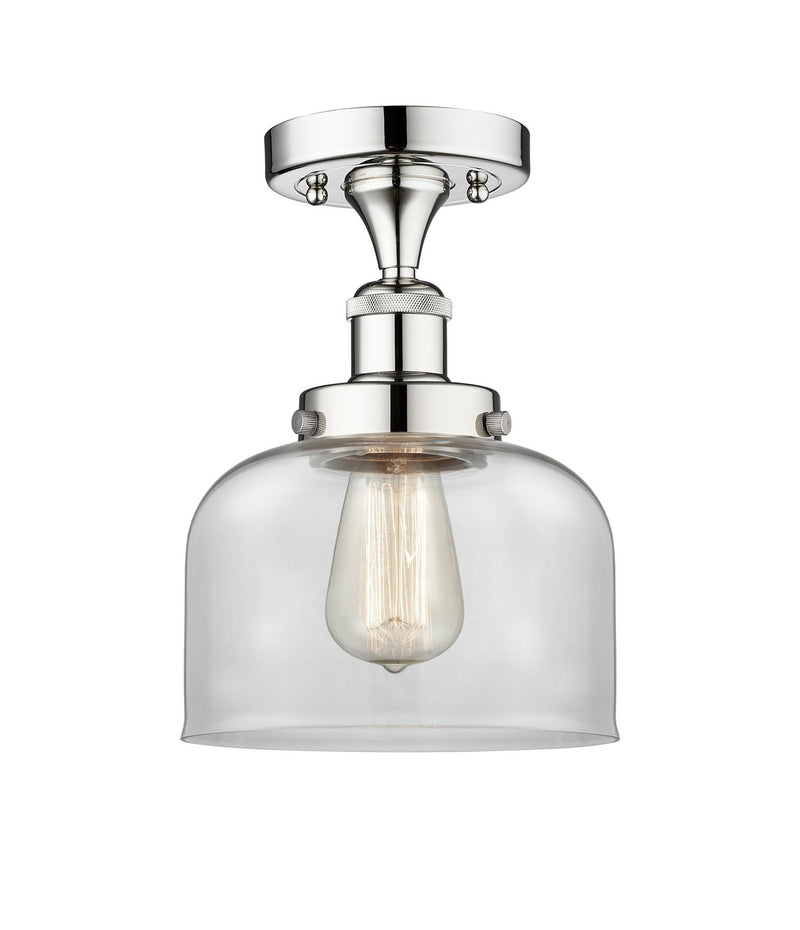 Innovations 616-1F-PC-G72 One Light Semi-Flush Mount, Polished Chrome