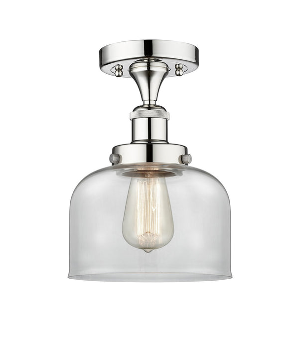 Innovations 616-1F-PC-G72 One Light Semi-Flush Mount, Polished Chrome