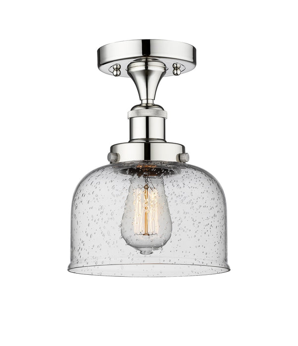 Innovations 616-1F-PC-G74 One Light Semi-Flush Mount, Polished Chrome