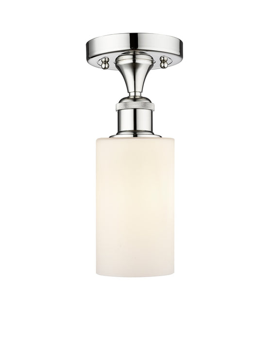 Innovations 616-1F-PC-G801 One Light Semi-Flush Mount, Polished Chrome