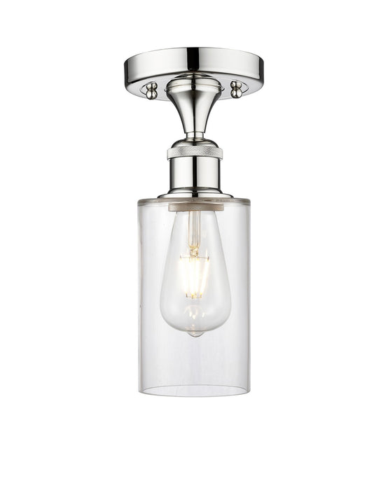 Innovations 616-1F-PC-G802 One Light Semi-Flush Mount, Polished Chrome
