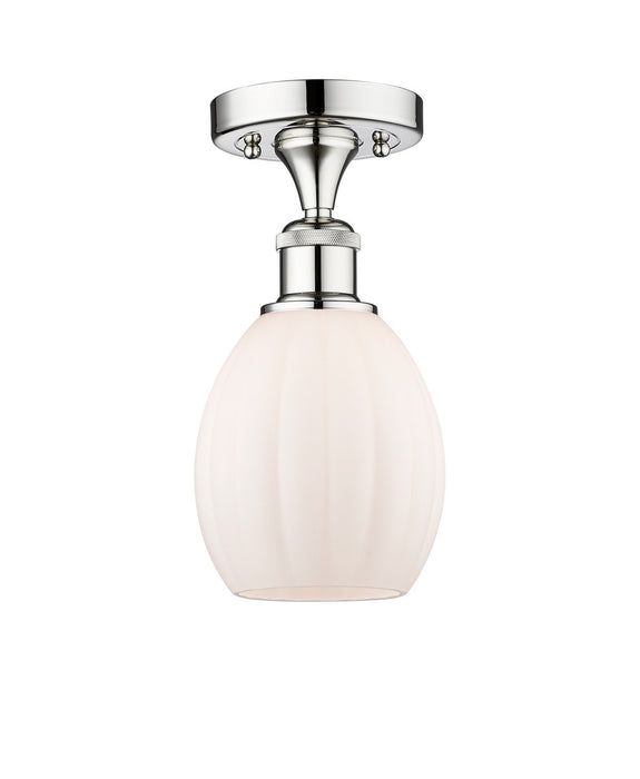 Innovations 616-1F-PC-G81 One Light Semi-Flush Mount, Polished Chrome