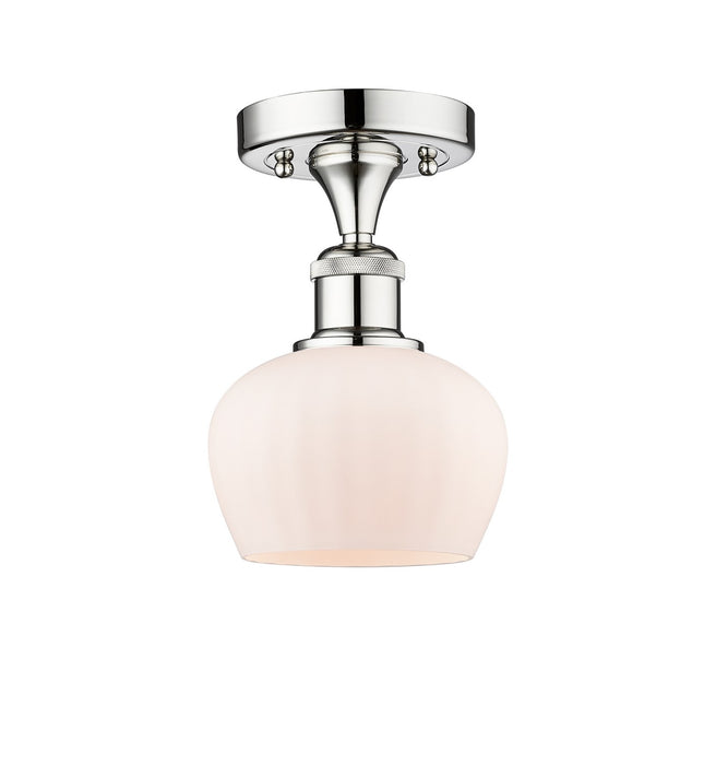 Innovations 616-1F-PC-G91 One Light Semi-Flush Mount, Polished Chrome