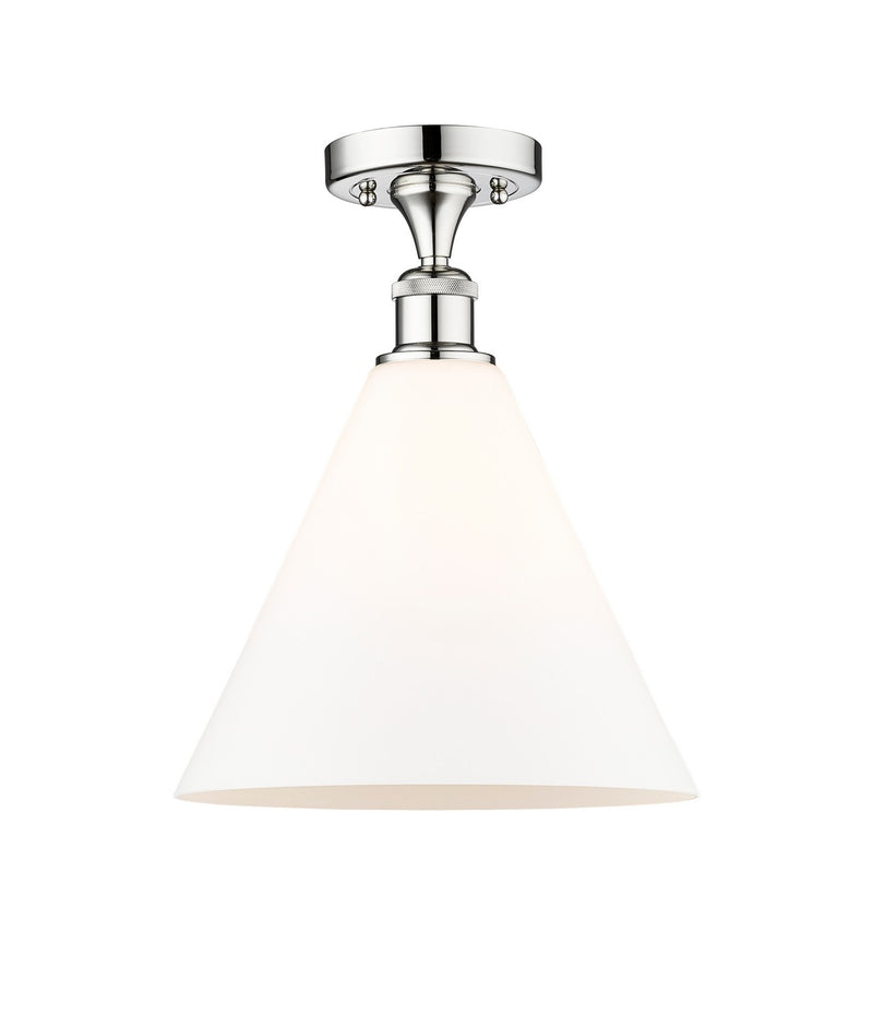 Innovations 616-1F-PC-GBC-121 One Light Semi-Flush Mount, Polished Chrome