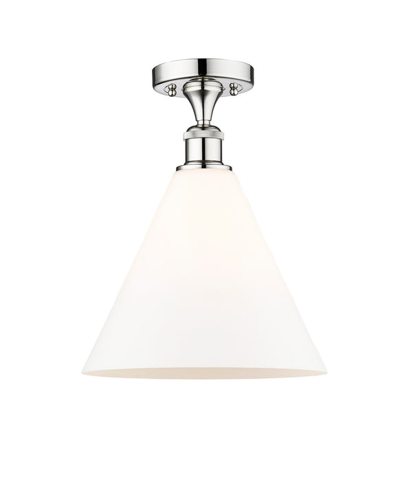 Innovations 616-1F-PC-GBC-121 One Light Semi-Flush Mount, Polished Chrome