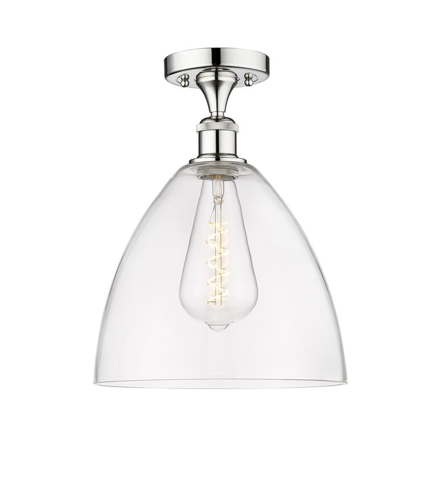 Innovations 616-1F-PC-GBD-122 One Light Semi-Flush Mount, Polished Chrome